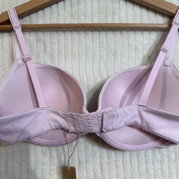 Skims Fits Everybody Picot Push Up Bra Cherry Blossom Tonal Size 36B NWT $60 - Picture 9 of 9